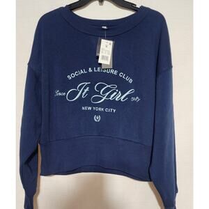 Social leisure club New York city women's M Grayson Threads crop top